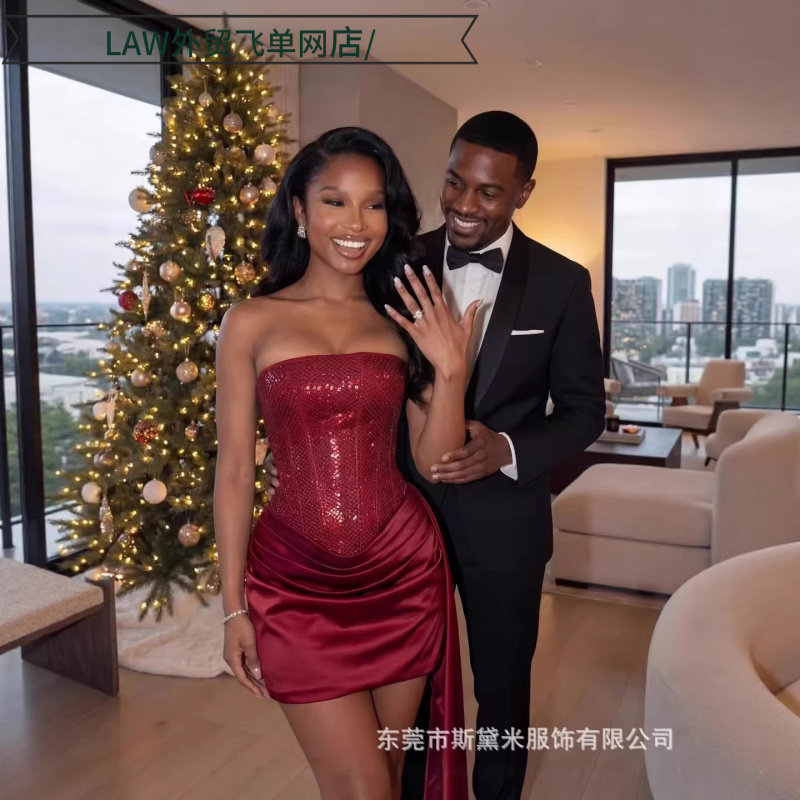 Sleeveless sequin back split sexy party dress烫钻闪亮辣妹包,女装/女士精品,连衣裙,淘宝优惠券,粉丝福利购,淘宝优惠卷