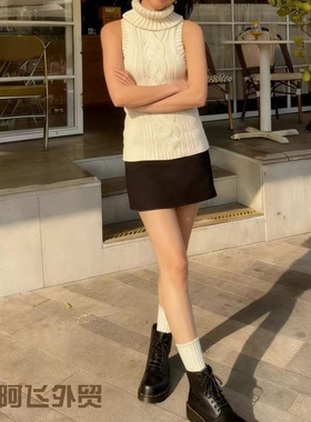 Flattering sexy floral print strapless dress性感高领袖粗针绞