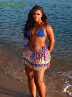 Sexy sleeveless fringe slim fit dress