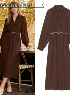 Sexy satin deep V-neck party dress现货优雅配腰带褶皱连衣裙优