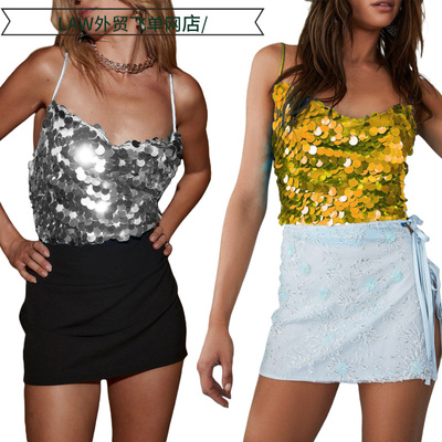 SexysequincamisoledeepV-topbal