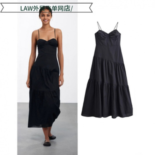 deep neck party 吊带连衣 Sexy dress露背性感紧身胸衣式 satin