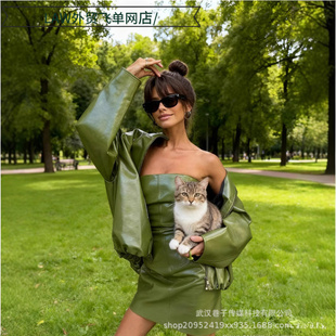 neck 个性 satin 纯色立领皮亮面 时尚 deep dress单 Sexy party