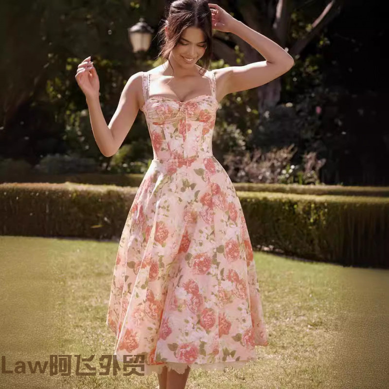 Flatteringsexyfloralprintstrap