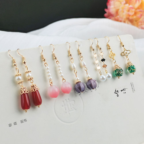 古风女日常百搭耳环配饰