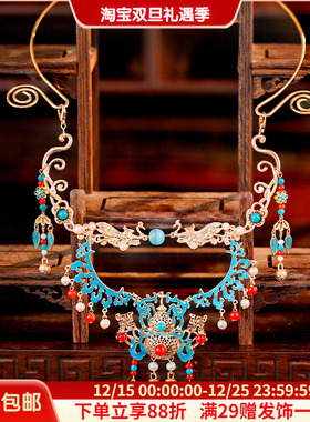 长流苏福禄项圈小财神配饰明制