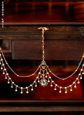 古风汉服头饰额坠茉莉公主异域风敦煌额饰眉心坠精美气古装配饰品