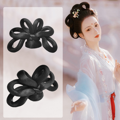 古装假发唐风发包明制飞天发髻古风发夹发钗组合日常汉服环环造型
