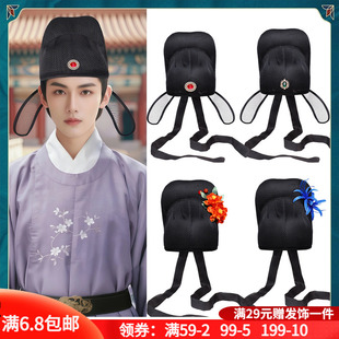 古装汉服成人百搭男士布帽唐宋幞头帽展昭官帽书生李白帽子乌纱帽