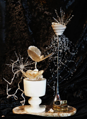 现代轻奢水晶花艺组合