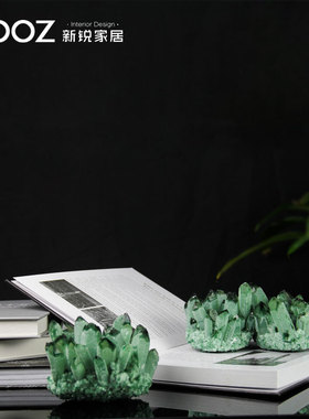 天然茶室新中式风陈设玛瑙原石