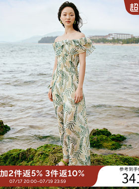 绿色碎花连体裤女衣香丽影2026夏季新款设计感高级气质减龄连体衣