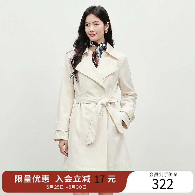 衣香丽影风衣外套女春秋英伦风休闲气质高级感小个子正肩外套
