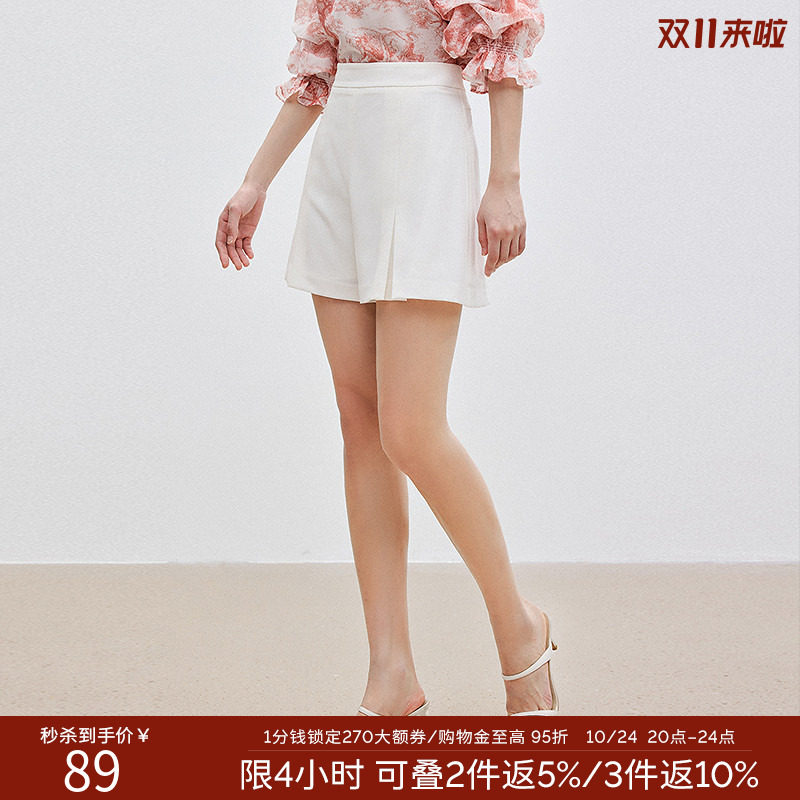 【断码福利】褶裥短款休闲裤女夏装显高显瘦百搭直筒西装裤子