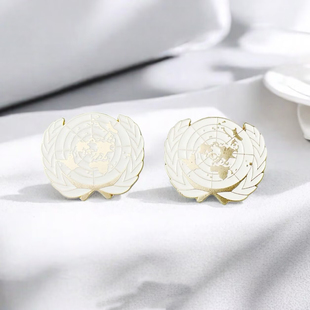 联合国可持续发展目标金属徽章维和部队胸针男帽徽衣服配饰胸章潮