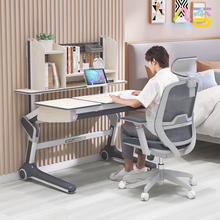 初中生学习桌高中生家用实木书桌椅青少年可升降台中学生作业课桌