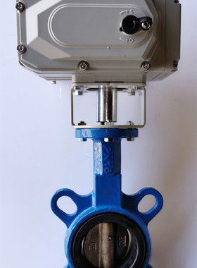 电动对夹蝶阀球墨铸铁蝶阀电镀板电动蝶阀220V24V380V