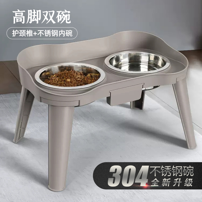 休普防漏食桌子双碗护颈椎