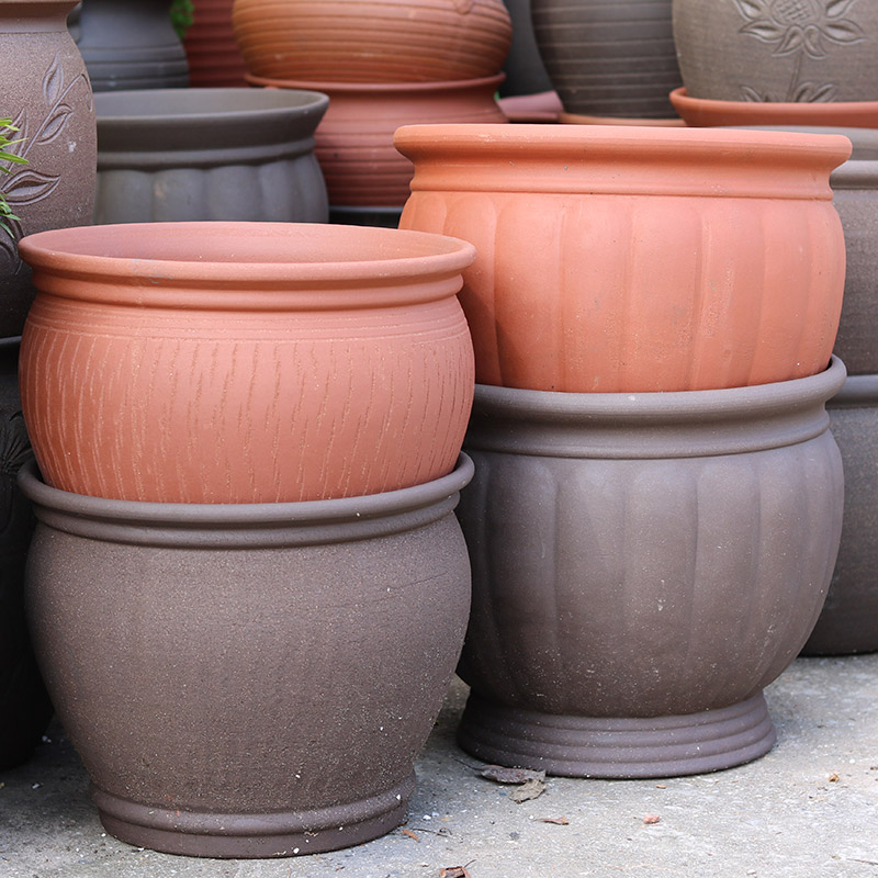 绿植柴烧处理三角梅轻奢红陶