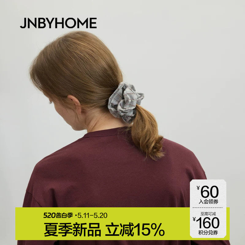 JNBYHOME江南布衣26年春季发圈饰品发绳日常简约发饰头饰格