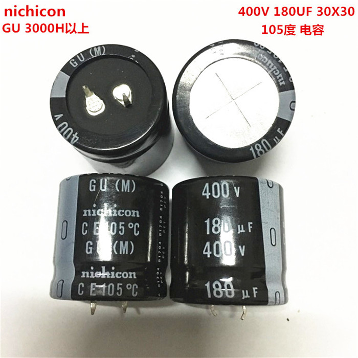 400V180UF 30X30 尼吉康电解电容 180UF 400V 30*30 GU 105度电容