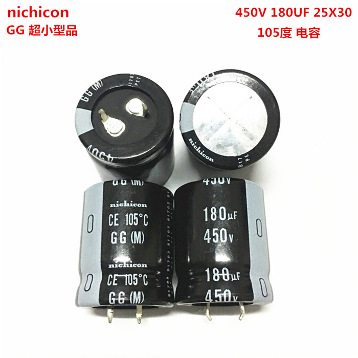 450V180UF 25X30 高压电解电容 nichicon 450V 180UF 25*30 GG系