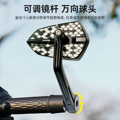 巴菲特手把镜九号MZmix/NZ/F2Z机械师后视镜小牛反光镜极核倒车镜