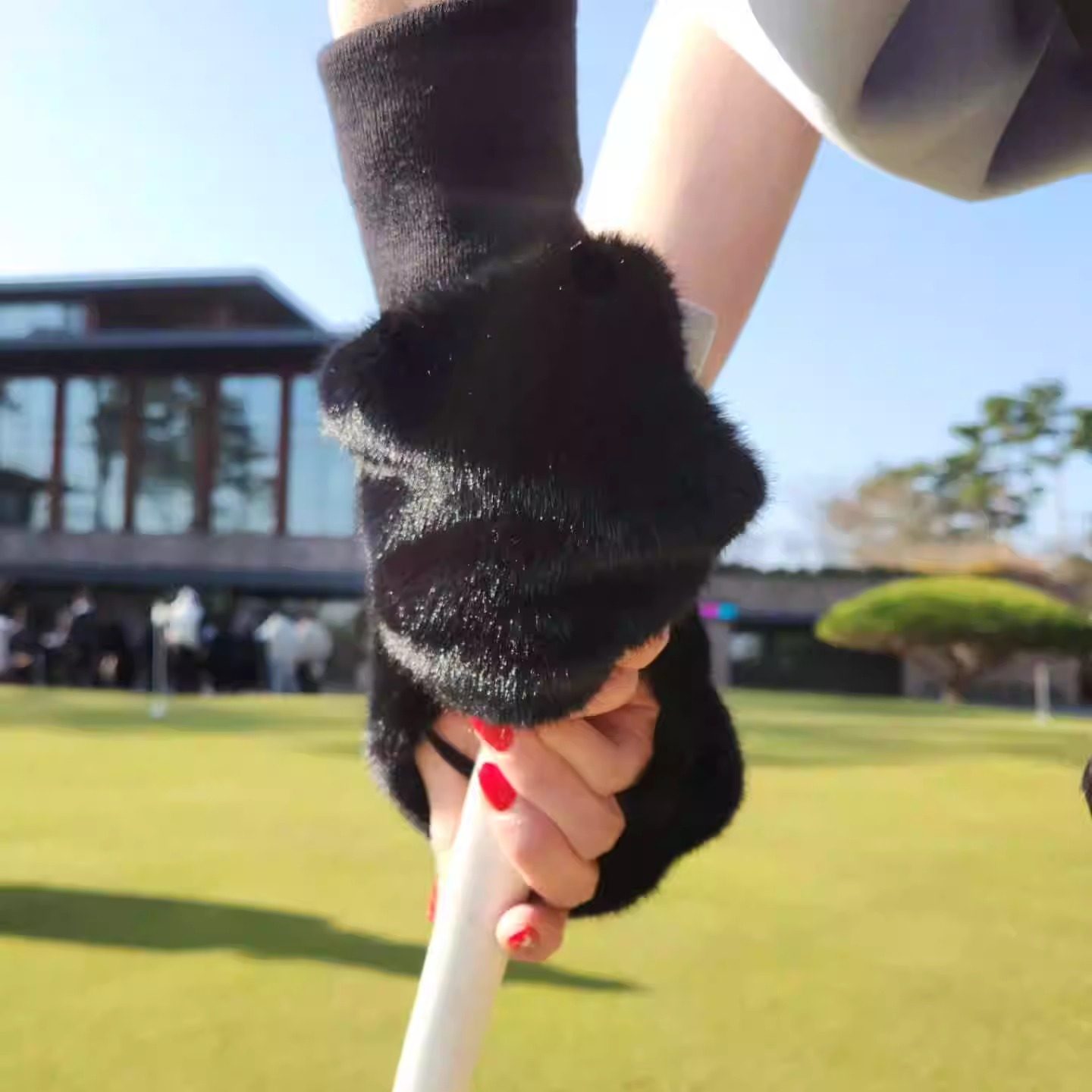 高尔夫手套女加绒厚秋冬保暖防寒环保皮草手指套冬季下场左右双手,运动/瑜伽/健身/球迷用品,高尔夫手套,淘宝优惠券,粉丝福利购,淘宝优惠卷