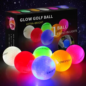 高尔夫LED夜光球发光球夜场球练习球高品质GOLF球场高尔夫发光球
