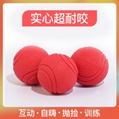 狗狗玩具球小狗幼犬泰迪金毛宠物训练耐咬磨牙自嗨解闷实心橡胶球