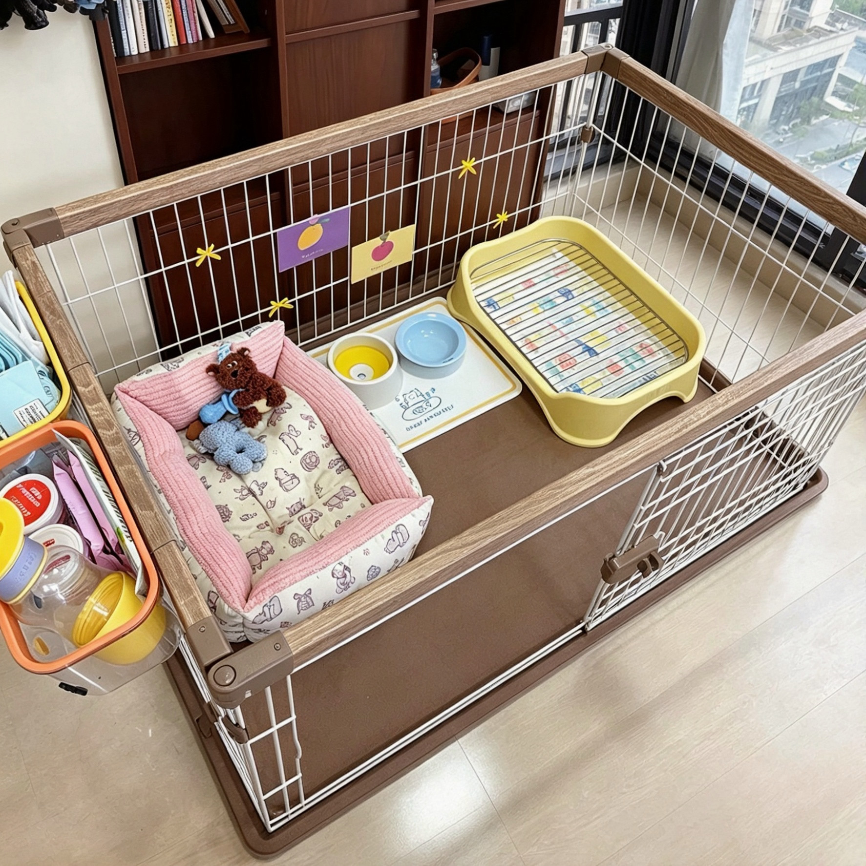 新版!日本爱丽丝狗笼室内带厕所爱丽思宠物狗狗围栏护栏柴犬栅栏