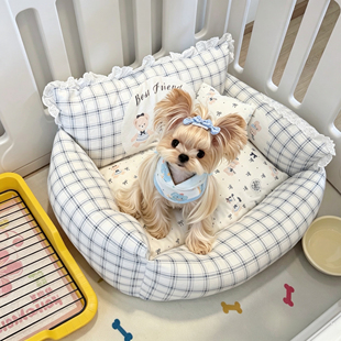 狗窝四季通用可拆洗夏季狗狗睡垫小型犬约克夏宠物床小狗睡觉垫子
