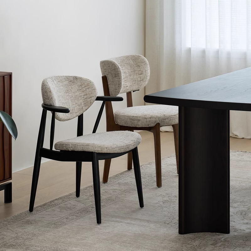 法式复古实木餐椅单椅