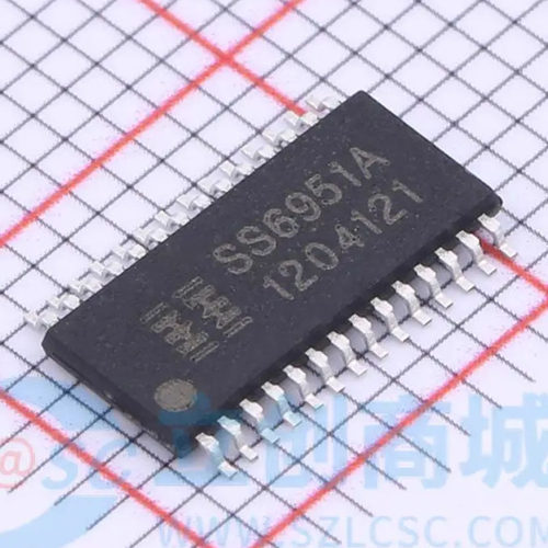 原装正品 SS6951A-ET-TP ETSSOP-28 双通道H桥电流控制电机驱动器