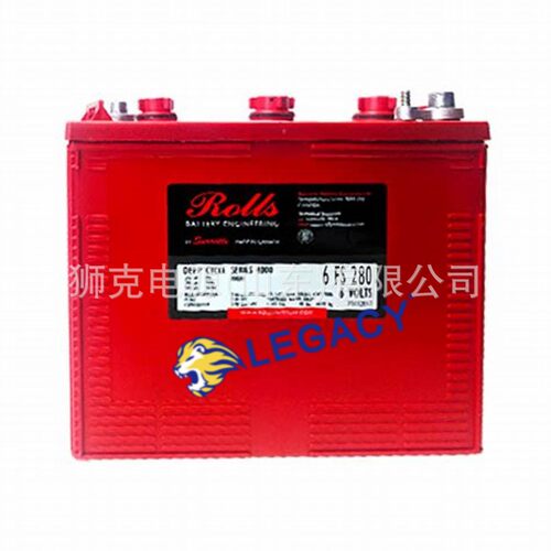 加拿大ROLLS蓄电池R12-100AGM阀控铅酸12V100AH应急深循环发电用