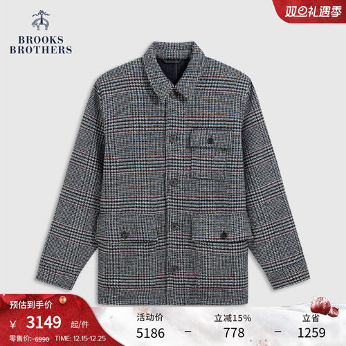 布克兄弟25男士绵羊毛外套