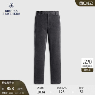 春夏新款 Brooks Brothers 布克兄弟男士 燈芯絨復古簡約純色長褲