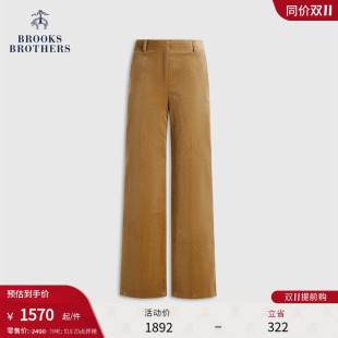 灯芯绒复古直筒简约长裤 布克兄弟女士25早秋新品 Brothers Brooks