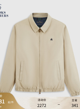 Brooks Brothers/布克兄弟男士秋季新款翻领简约商务夹克外套
