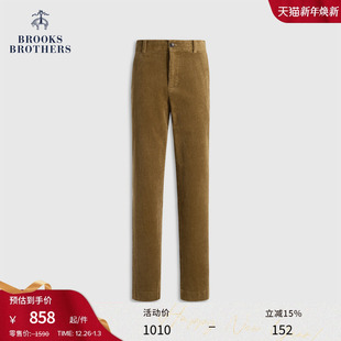 Brothers 长裤 布克兄弟男士 纯色灯芯绒美式 25秋冬新品 Brooks