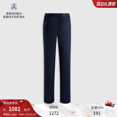 布克兄弟25男士斜纹布长裤