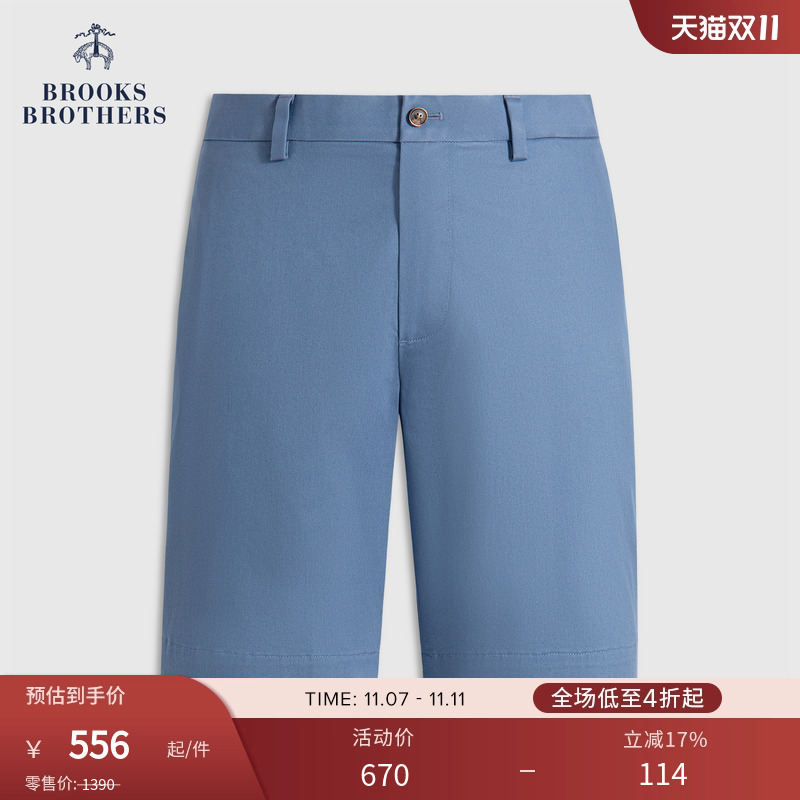 布克兄弟25男士纯色短裤