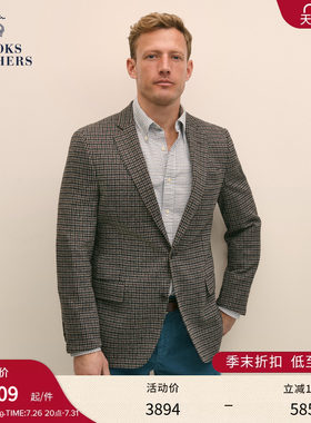 布克兄弟男士千鸟格西装外套