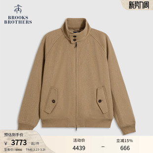 秋冬新品 布克兄弟男士 羊毛半高领纽扣棉服夹克 Brothers Brooks
