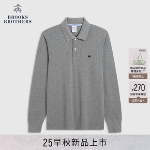 Brothers 25早秋新品 Brooks 布克兄弟男士 纯棉简约长袖 polo衫