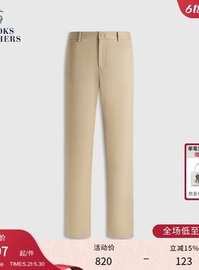 Brooks Brothers/布克兄弟男士春夏款纯色简约挺阔直筒休闲长裤
