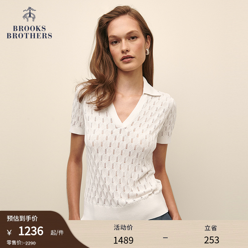 布克兄弟25女士桑蚕丝针织衫