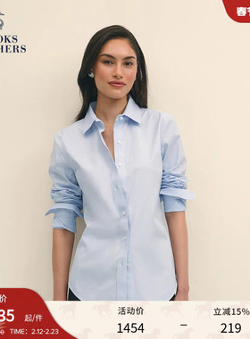 [易打理]Brooks Brothers/布克兄弟女士秋季款supima棉简约衬衫