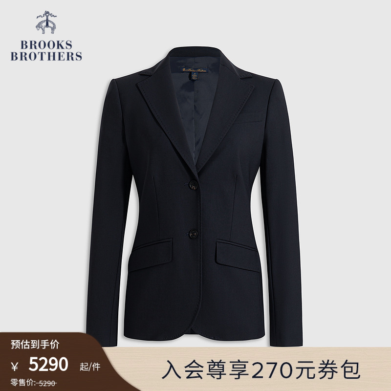 布克兄弟25女士绵羊毛西装外套