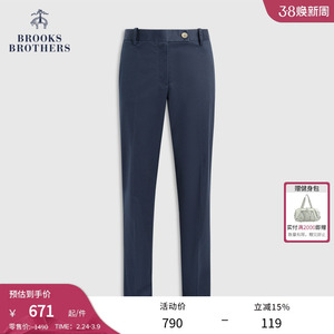 Brooks Brothers/布克兄弟女士商务通勤棉质直筒休闲长裤